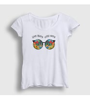 Presmono Kadın Beyaz Camper Kamp T-Shirt 285931tt