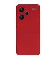 Xiaomi Redmi Note 13 Pro Plus Kılıf Nano İçi Kadife Silikon - Kırmızı
