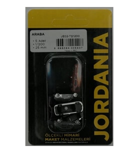 JORDANIA MAKET JE02-TŞ1200 ÖLÇEKLİ ARABA 1/200 25mm. 5'Lİ TEK PAKET
