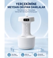Dekoratif Hava Nemlendirici 800 Ml Sessiz Aroma Difüzör Anti Yerçekimi Su Efektli