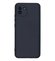 Galaxy A03 Kılıf Nano içi Kadife Silikon - Lacivert