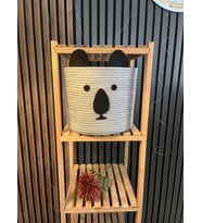 AHS Tasarım Sevimli Koala Temalı Organizer Jüt Doğal Sepet