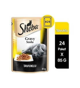 SHEBA Tavuklu Yetişkin Kedi Yaş Maması 24 X 85 gr