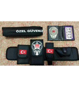ÖZEL GÜVENLİK TESİSAT BEL KILIFI(+)ÖZEL GÜVENLİK ROZETLİ CÜZDANI(+)ÖZEL GÜVENLİK PALASKASI (3-AD) URUN,SATINAL,SIVILE SATILMAZ.