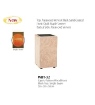 Maxtone WBT-32 Ahşap Cajon - Siyah (Perküsyon)  Doğal Rezonanslı Ahşap Gövde, Şık Siyah Bitiş, Keskin Tiz ve Dolgun Bas Dengesi ile Her Seviye İçin Uygun Ritim Enstrümanı