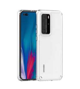 Huawei P40 Pro Kılıf Zore Coss Şeffaf Sert Silikon Kılıf (Renksiz)