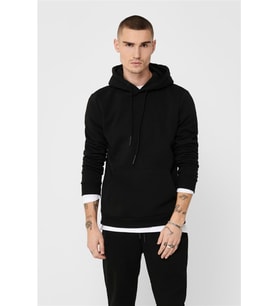 Only & Sons Ceres Erkek Kapüşonlu Sweatshirt - 22018685-Black (Siyah)