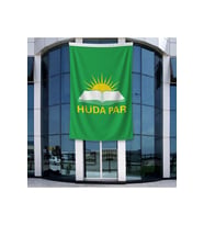 Hüda Par Bayrağı 140gr Premium Raşel Kumaş 400x600cm