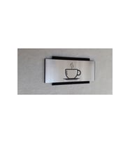 Dekoratif Cafe Yönlemndirme Tabelası - Kahve Piktogram
