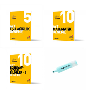 AYT Eşit Ağırlık Matematik Ve Edebiyat Sosyal-1 Deneme