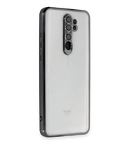 Newface Xiaomi Redmi Note 8 Pro Kılıf Razer Lensli Silikon - Siyah
