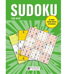 Sudoku Yeşil - Üç Farklı Zorluk Seviyesi 159 Bulmaca
