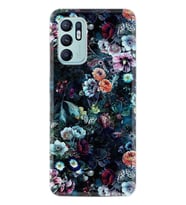 Oppo Reno 6 Kılıf Resimli Desenli Baskılı Silikon Kılıf Great Flowers 1304