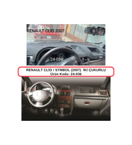 Renault Clio / Symbol (2007) Iki Çukurlu Torpido Koruması / Halısı / Örtüsü