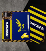 eJOYA Kişiye Özel Defter & Kalem & Matara & Mousepad & Usb Bellek Hediye Kutusu 112970