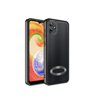 Samsung Galaxy A04 Uyumlu Kılıf Kamera Korumalı Logo Gösteren Zore Omega Kapak
