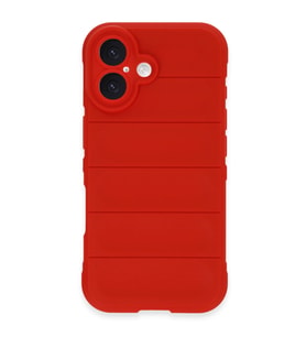 iPhone 16 Plus Kılıf Optimum Silikon - Kırmızı