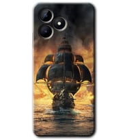 Realme C53 Kılıf HD Desen Baskılı Kılıf - Siyah İnci