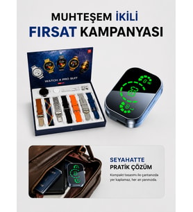 Dokunmatik Akıllı Saat Yeni Nesil Kulaklık Kampanyası Bluetooth Bağlantılı ANC Özelliği