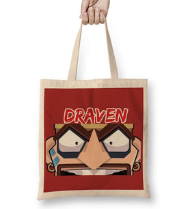 Draven League Of Legends Bez Çanta Uzun Saplı