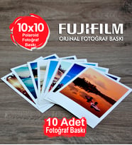 10x10 - 10 Adet Polaroid Fotoğraf Baskısı - Solmayan Baskı - Orjinal Fujifilm Baskı - Kaliteli Fotoğraf Baskısı
