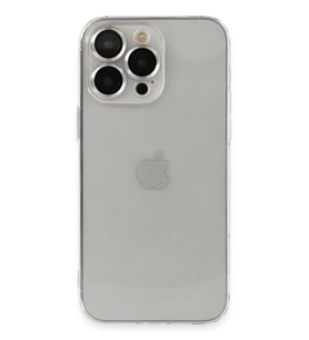 iPhone 13 Pro Max Kılıf Luko Lens Silikon - Gümüş