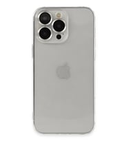 iPhone 13 Pro Max Kılıf Luko Lens Silikon - Gümüş