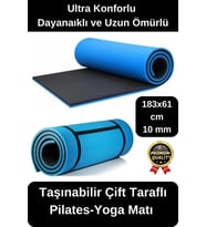Ultra Konforlu Taşınabilir Askılı ve Kalın Çift Taraflı Destekleyici Meditasyon Pilates Yoga Matı