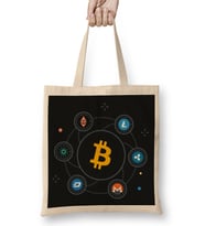 Crypto Love Support Bitcoin Crypto Bez Çanta Uzun Saplı