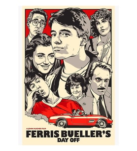 Ferris Buellers Off Günü Tablo Ahşap Poster Dekoratif