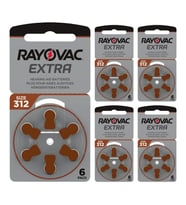 Rayovac Extra 312 Numara İşitme Cihazı Pili (5 Paket x 6 Adet = 30 Adet Pil)
