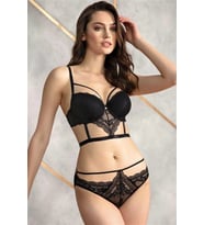 Amora Secret Balenli Destekli Dolgulu Yaka Detaylı Dantelli Büstiyer Sütyen Ve Slip Takım