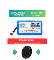Arzum Robotek X2 AR4301 Robot Süpürge Bataryası (ULTRA YÜKSEK KAPASİTE) 3500mAh Robot Süpürge Pil