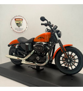 Harley Iron 883 Cruiser Chopper 1:12 Turuncu Diecast Motosiklet
