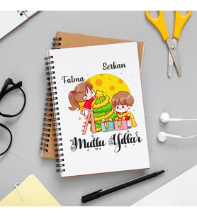 Mutlu Yıllar & Merry Christmas Yılbaşı Tasarımlı Kişiye Özel Defter
