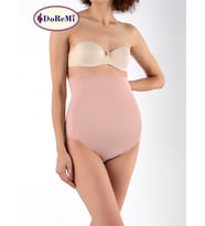 Yüksek Bel Çıtçıtlı Hamile Slip (Pembe)