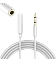 PM-17603 3.5 mm Erkek/Dişi 4 Boğumlu AUX Stereo Uzatma Kablosu 1 Metre