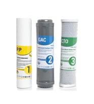 Açık Kasa Su Arıtma Alt 3lü Set Filtre (Krem)