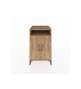 Kronos Komodin 3 Raflı 2 Kapaklı 60x59x96 Çam-Çam