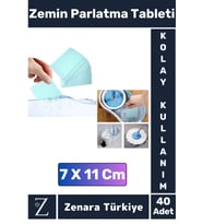 Premium Dükkan Fayans Ahşap Parçalanabilir Pratik Kullanım Zemin Parlatma Temizleme Tableti 40 Adet