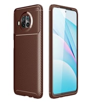 Mi 10t Lite Kılıf Auto Focus Karbon Kapak - Kahverengi Belirtilmemiş