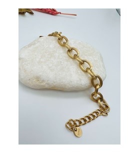 GOLD RENK ZİNCİR ÇELİK BİLEKLİK ACR9792