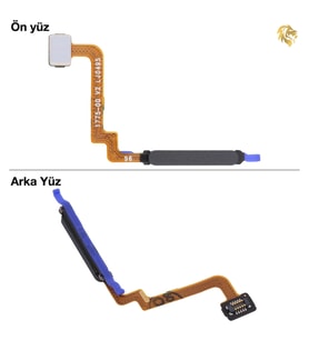 Xiaomi Redmi Note 10 Uyumlu Parmak İzi Filmi Gri Parmak İzi Okuyucu Parmak İzi Sensörü