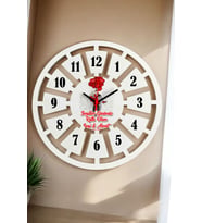Sevgiliye Hediye Duvar Saati 40cm 013 (Beyaz)