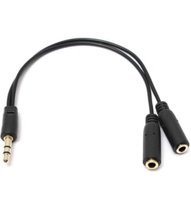 Lexroo 3.5 Mm Erkek ve 2 Stereo Dişi Kulaklık Çoklayıcı Kablo ve Ses Sistemi Kablosu Aux Streo