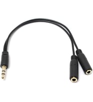 Lexroo 3.5 Mm Erkek ve 2 Stereo Dişi Kulaklık Çoklayıcı Kablo ve Ses Sistemi Kablosu Aux Streo