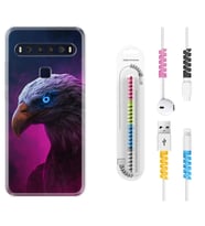 TCL 10L 10 Plus 10SE 20E 20SE 30SE L7 Kılıf Kablo Koruma Spiral Silikon Kartal 1622