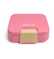 DREAM VEST TEK KATLI İKİ BÖLMELİ ÇELİK BESLENME KABI PEMBE (U)