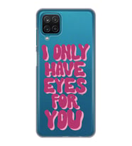 Samsung Galaxy A22 Uyumlu Have Eyes For You Tasarımlı Şeffaf Telefon Kılıfı