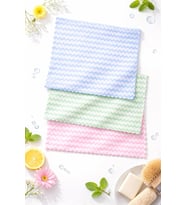 Mikrofiber Bez 28x30, Süper Emici Mercan Polar Kumaş, Koku Yapmaz, Nem ve Bakteri Önler Çeyiz - 3 Adet